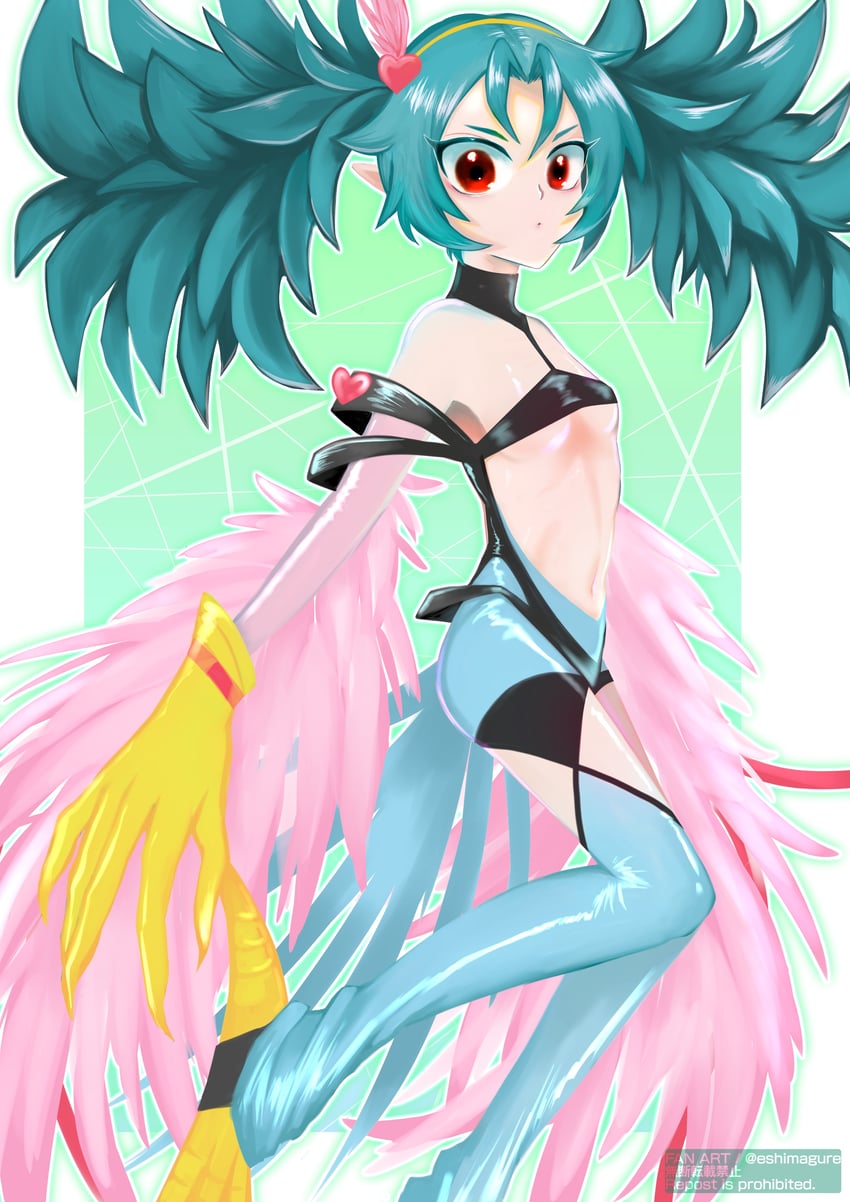 harpie cara (yu-gi-oh! and 1 more) drawn by eshimagure