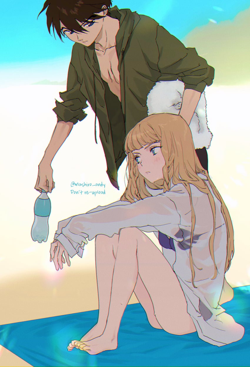 heero yuy and relena peacecraft (gundam and 1 more) drawn by mashiro_andy
