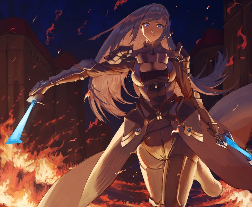 ethel (xenoblade chronicles and 1 more) drawn by ponaponyo