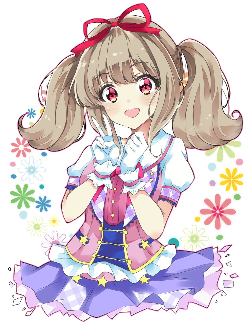 kiseki raki (aikatsu! and 1 more) drawn by kawahara_natsuki