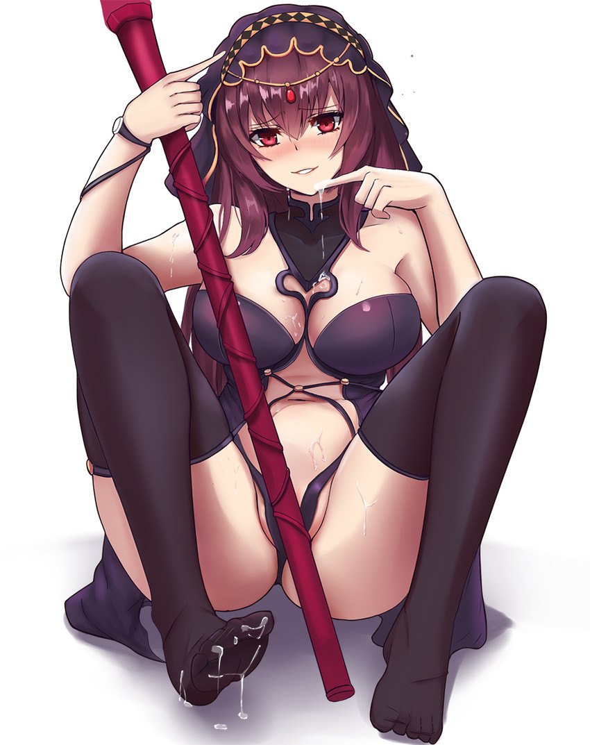 scathach (fate and 1 more) drawn by gongba_laoge