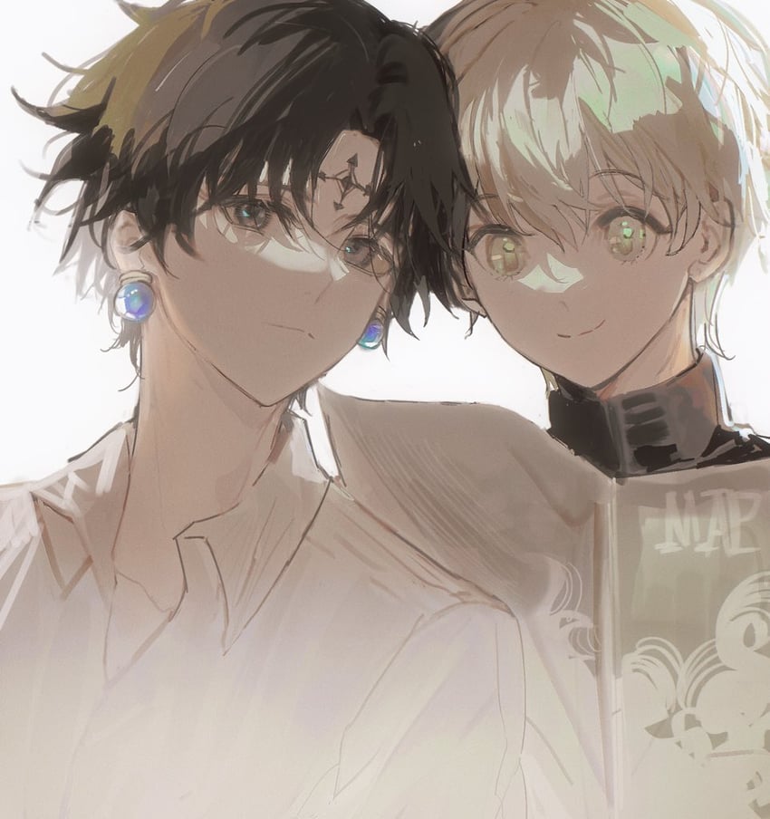chrollo lucilfer and shalnark (hunter x hunter) drawn by mizu1202001