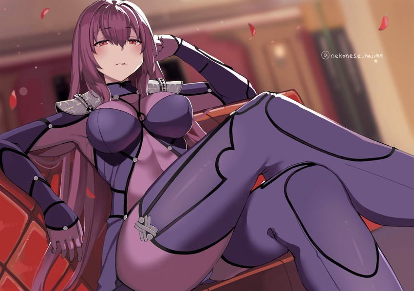 scathach (fate and 1 more) drawn by nuko_(mikupantu)