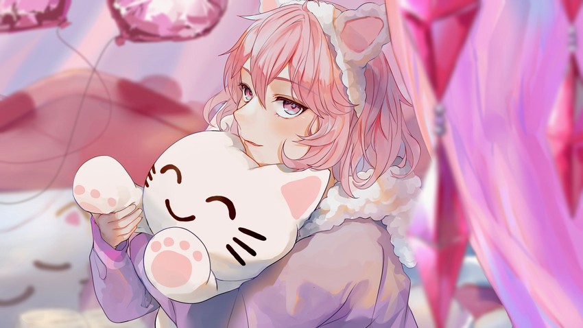 nqrse and nqrse no neko (indie utaite) drawn by mebuki_(moon_angel_4)