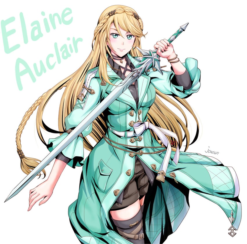 elaine auclair (eiyuu densetsu and 2 more) drawn by xiacheng_tatsuya