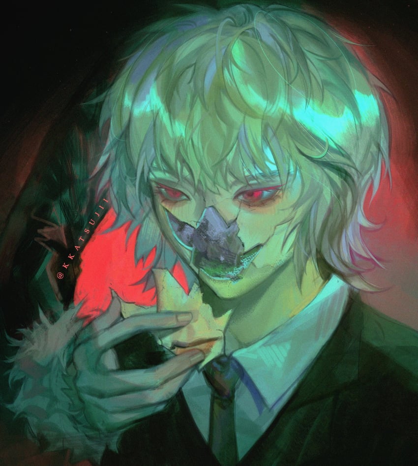 kurapika and chrollo lucilfer (hunter x hunter and 1 more) drawn by kkatsujii