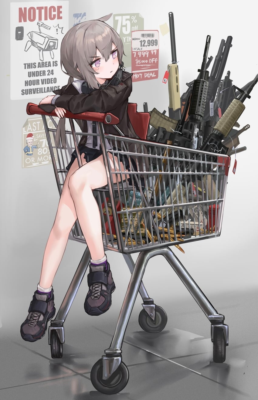 m200, dinergate, vault boy, and yegor (girls' frontline and 1 more) drawn by sawkm