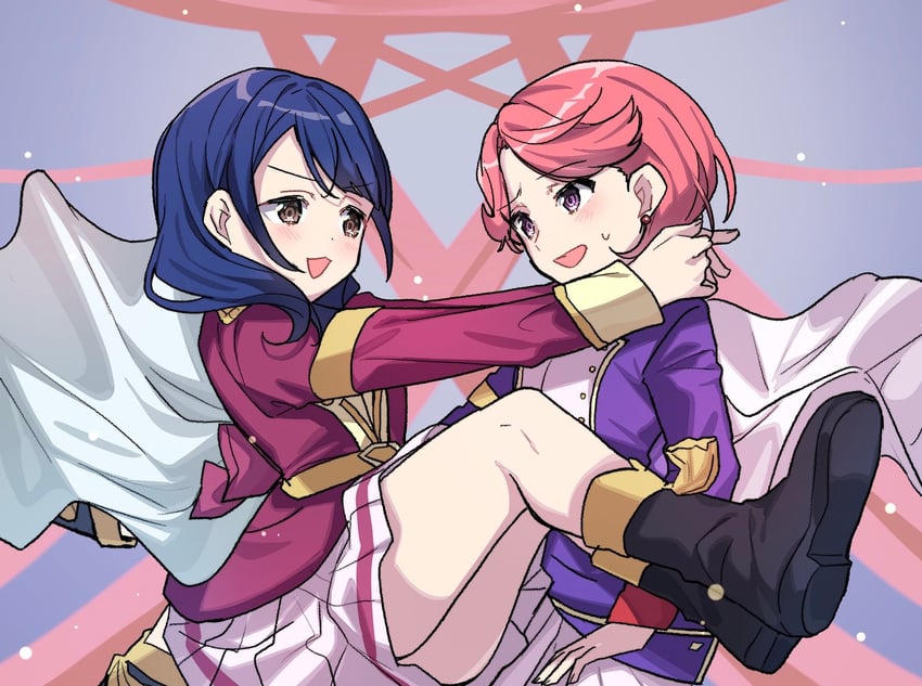 hanayagi kaoruko and isurugi futaba (shoujo kageki revue starlight) drawn by maruiusausagi