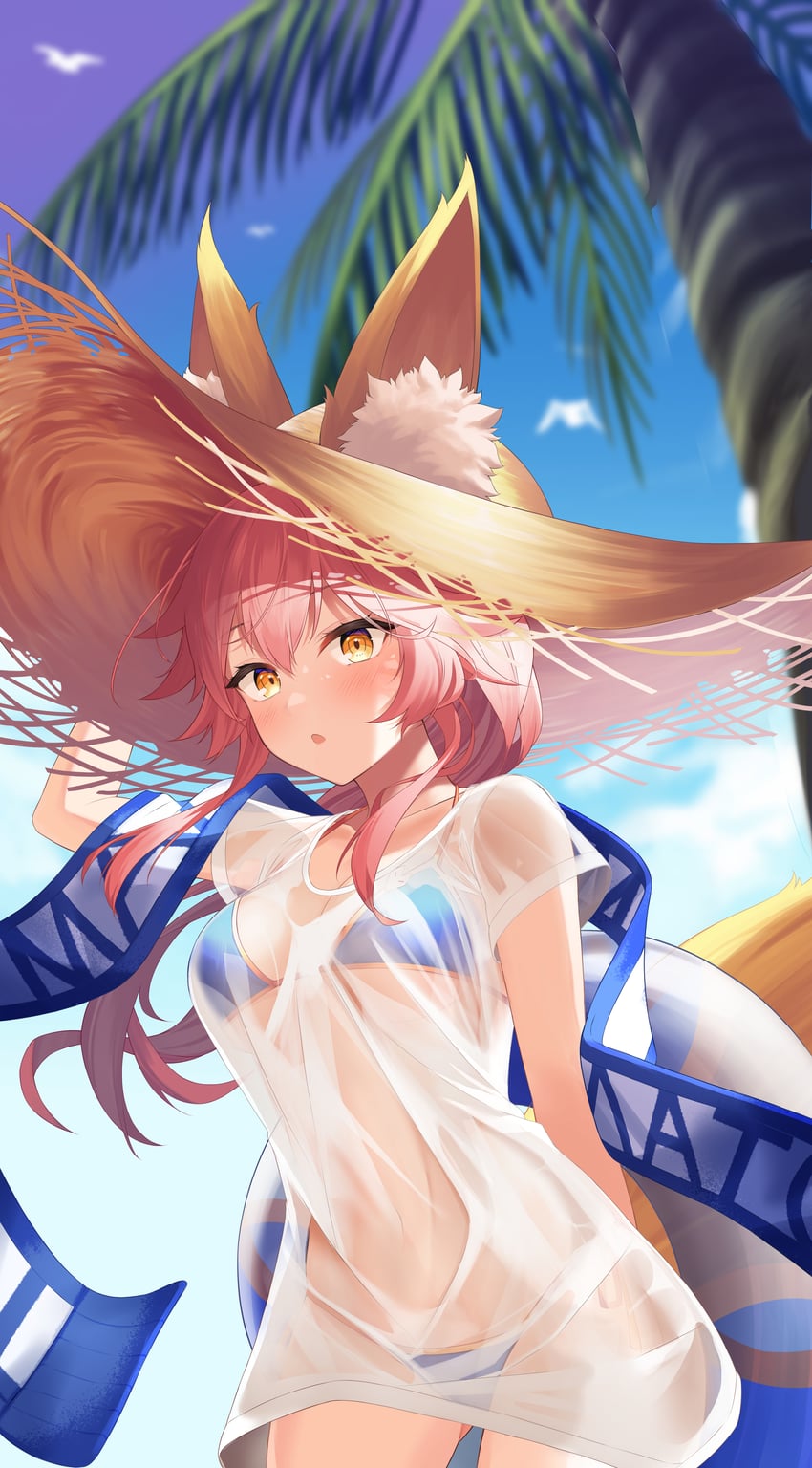 tamamo and tamamo no mae (fate and 1 more) drawn by saio425