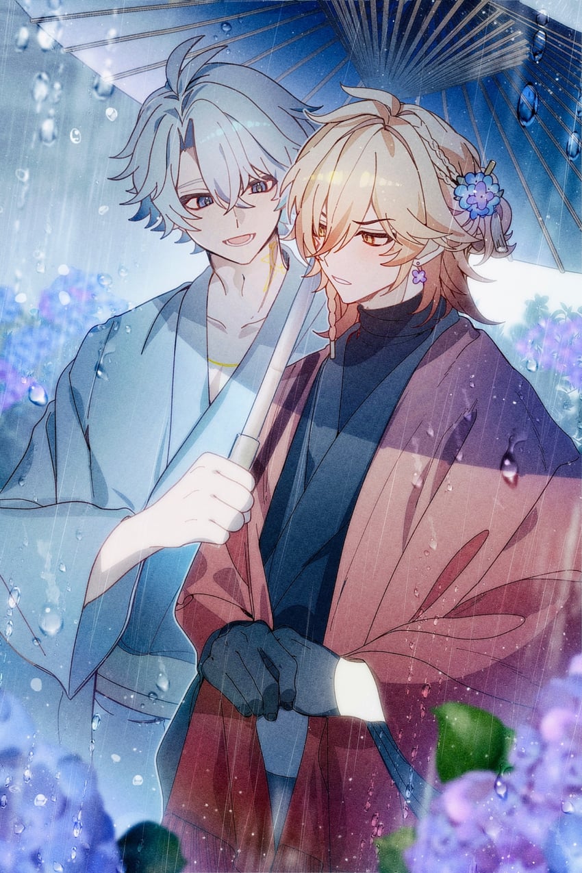 phainon and mydei (honkai and 1 more) drawn by pnemo_18