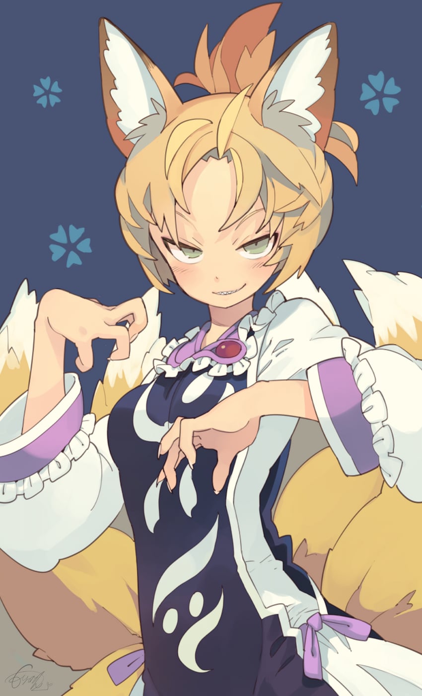 yakumo ran (touhou) drawn by morino_hon