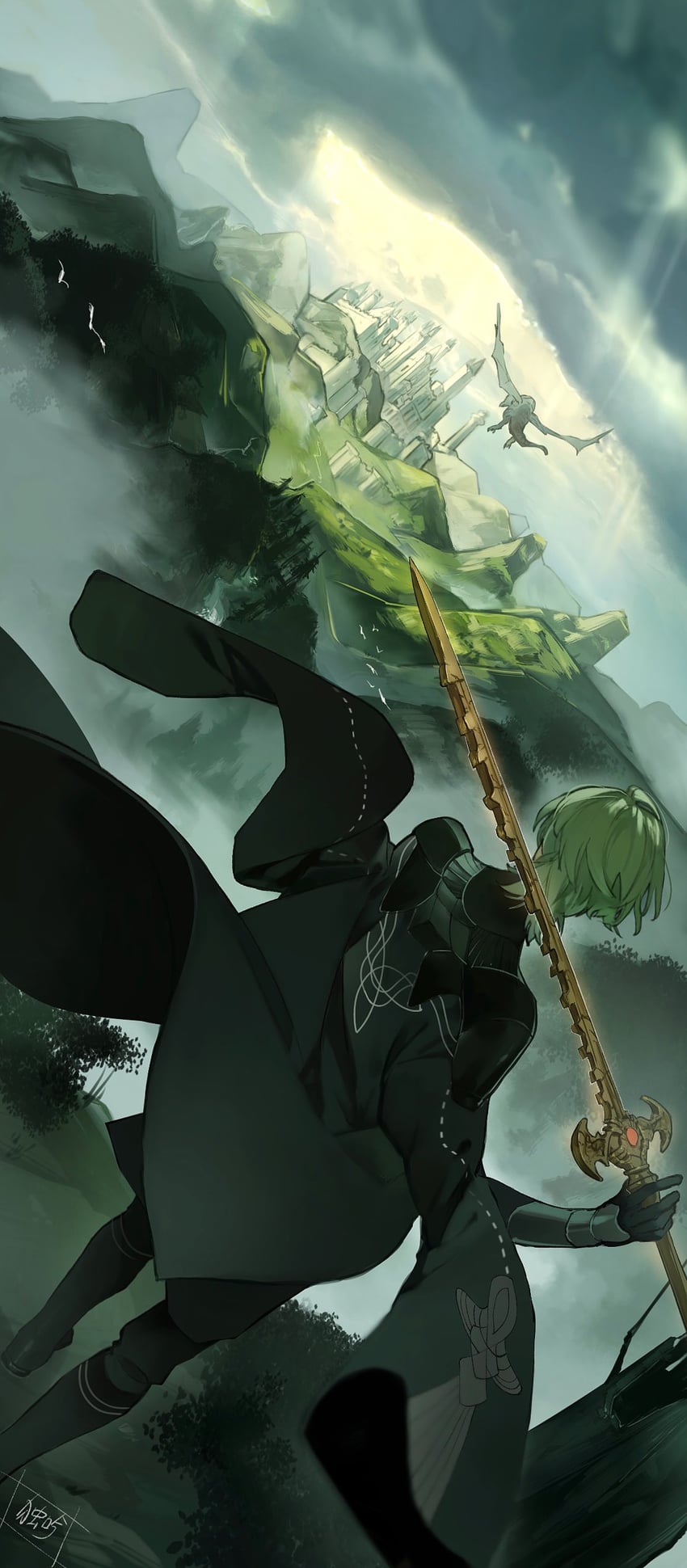 male byleth and the immaculate one (fire emblem and 1 more) drawn by doku_gin1126