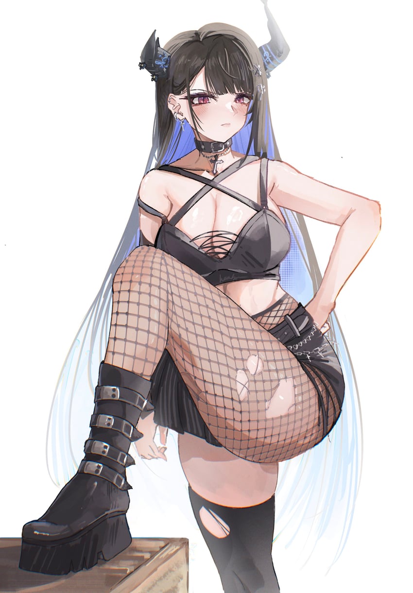 nerissa ravencroft (hololive and 1 more) drawn by harikyon_dzs