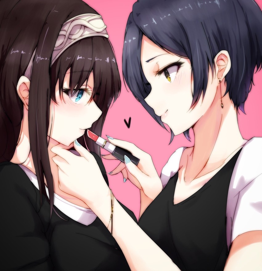 sagisawa fumika and hayami kanade (idolmaster and 1 more) drawn by ryuu.