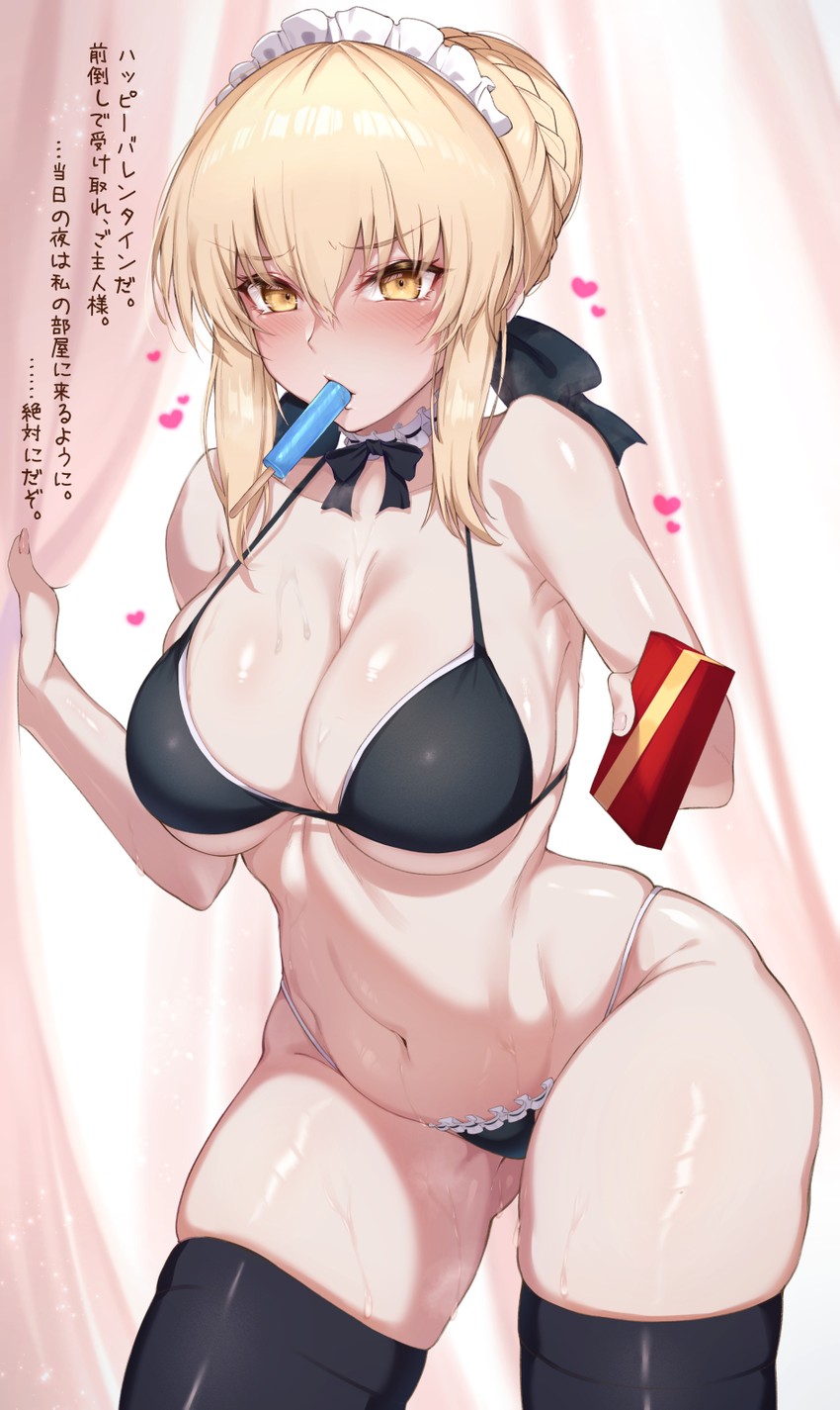 artoria pendragon and saber alter (fate and 1 more) drawn by hirasawa_seiji