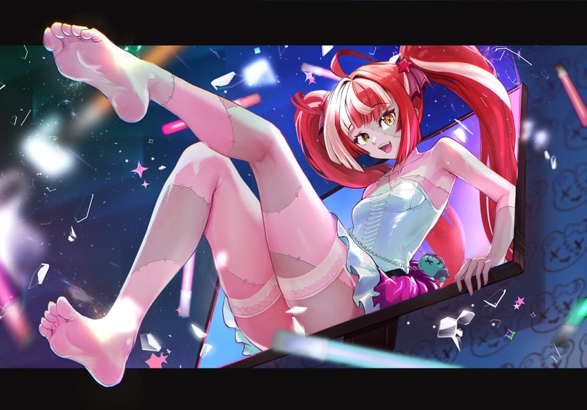 kureiji ollie (hololive and 1 more) drawn by katosh