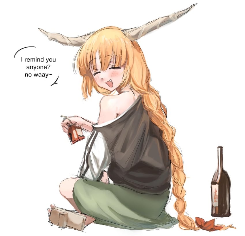 ibuki suika and hiroi kikuri (touhou and 1 more) drawn by sparkle71059204