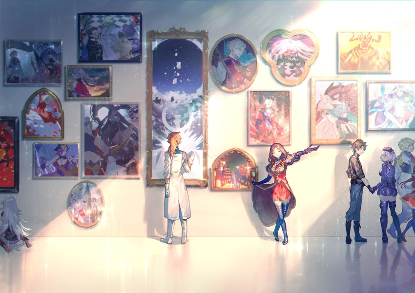 artoria pendragon, mash kyrielight, fujimaru ritsuka, abigail williams, nero claudius, and 27 more (fate and 1 more) drawn by mebaru