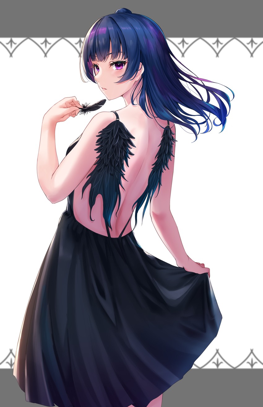 tsushima yoshiko (love live! and 1 more) drawn by rama_(yu-light8)