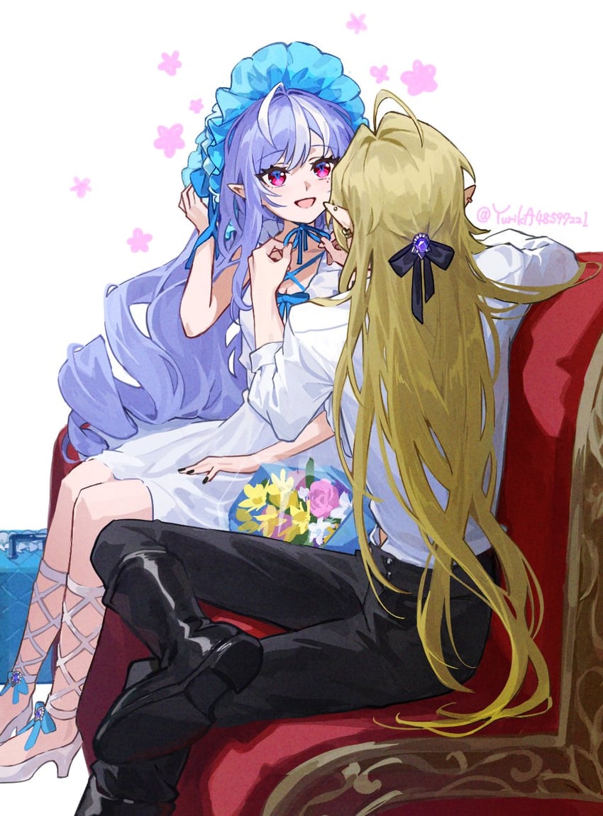 vivian banshee and hugo vlad (zenless zone zero) drawn by yurika48597221