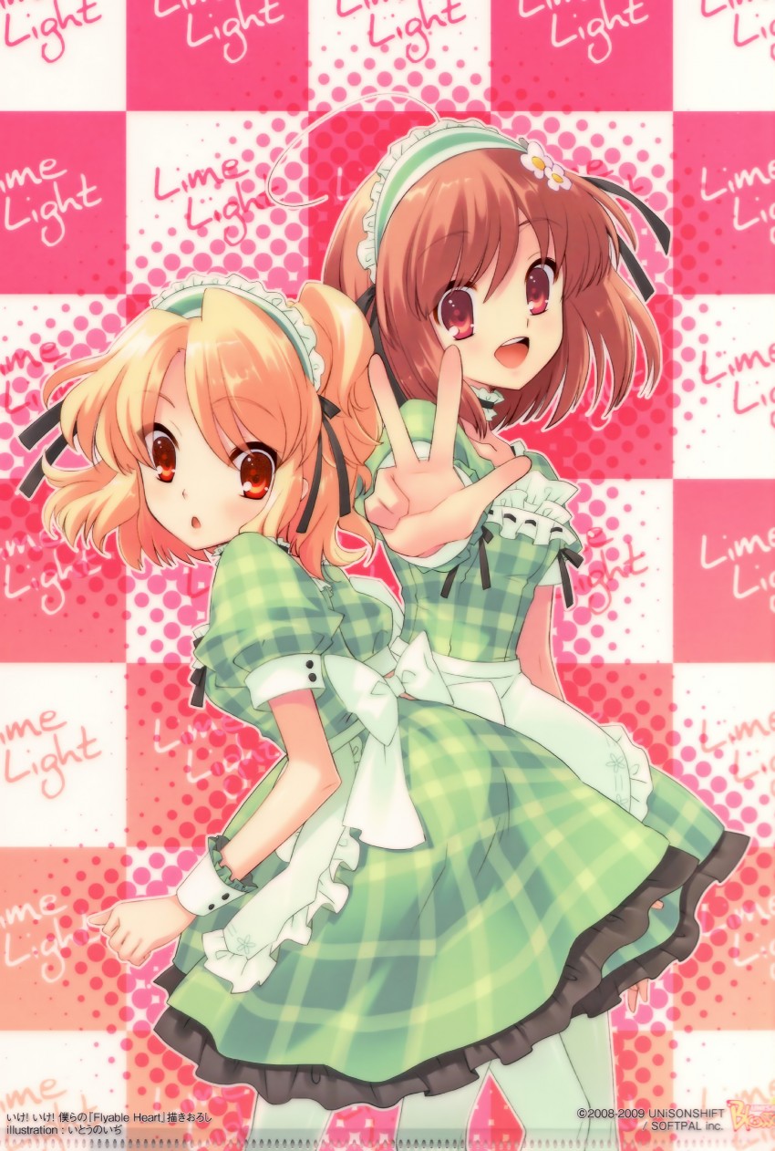 inaba yui and sumeragi amane (flyable heart) drawn by ito_noizi