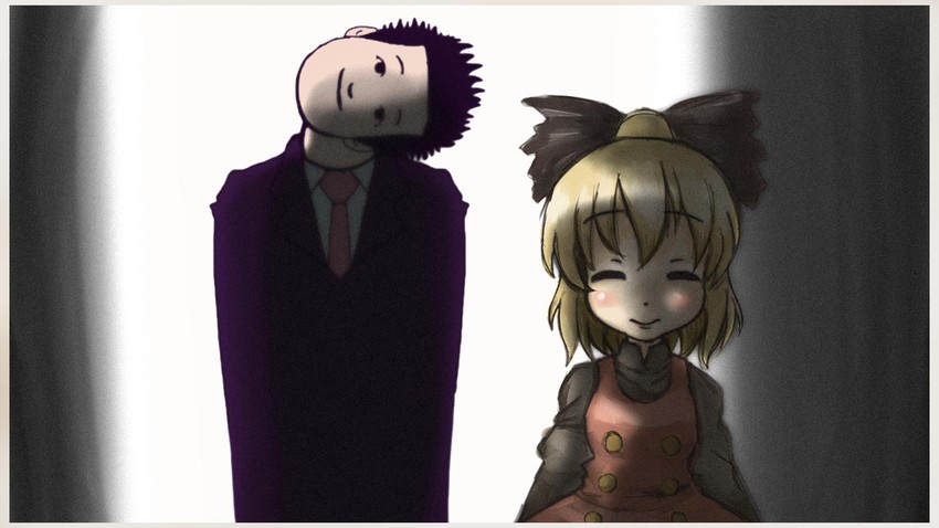 kurodani yamame and karasawa takahiro (touhou and 1 more) drawn by anonymous_(japanese)