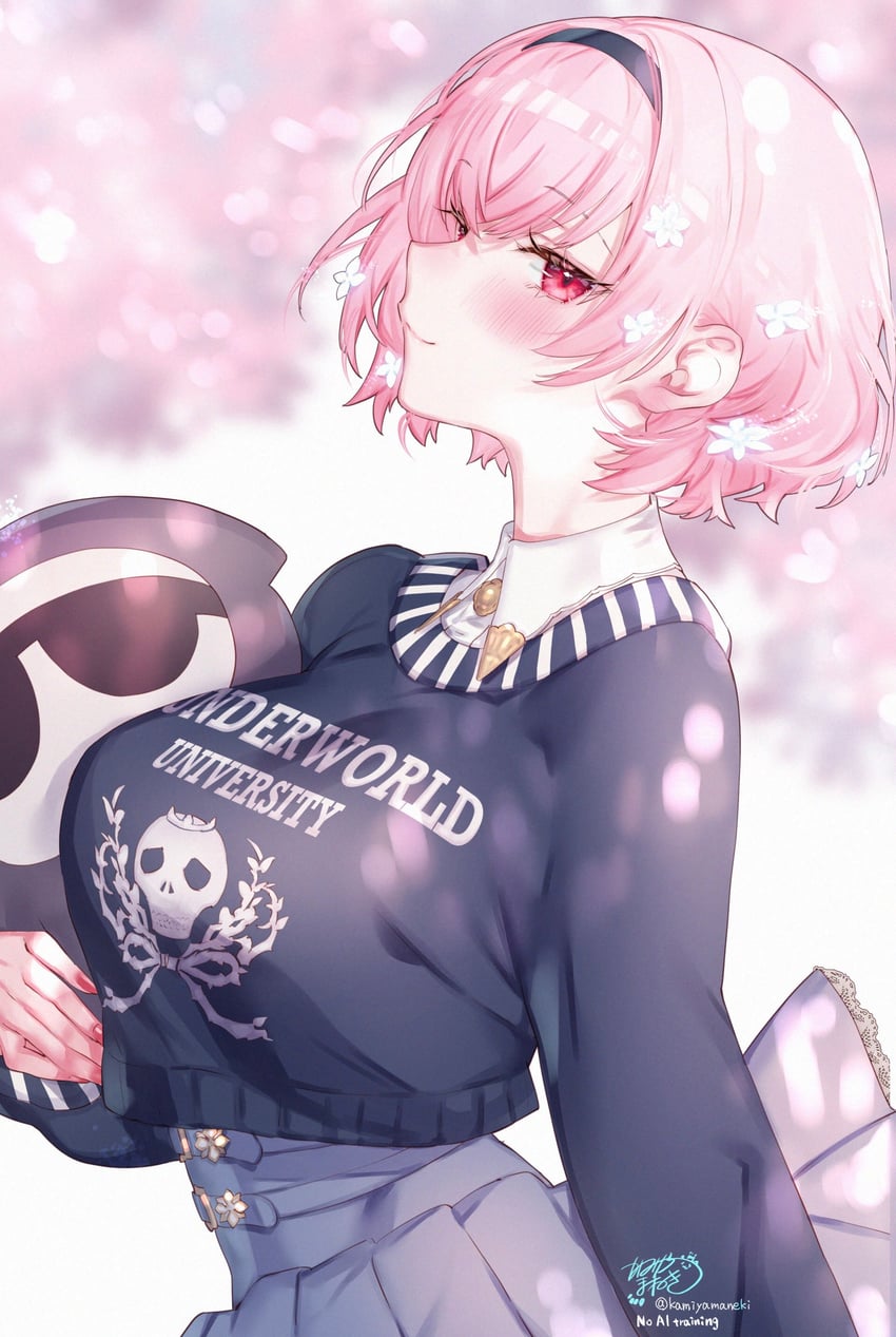 mori calliope and death-sensei (hololive and 1 more) drawn by kamiya_maneki
