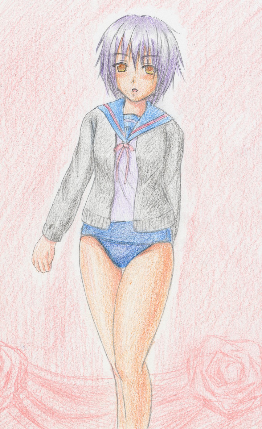 nagato yuki (suzumiya haruhi no yuuutsu) drawn by bm_sebastian