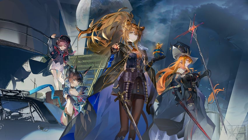 siege, blaze, degenbrecher, popukar, and vina victoria (arknights) drawn by you_zhiqi_de