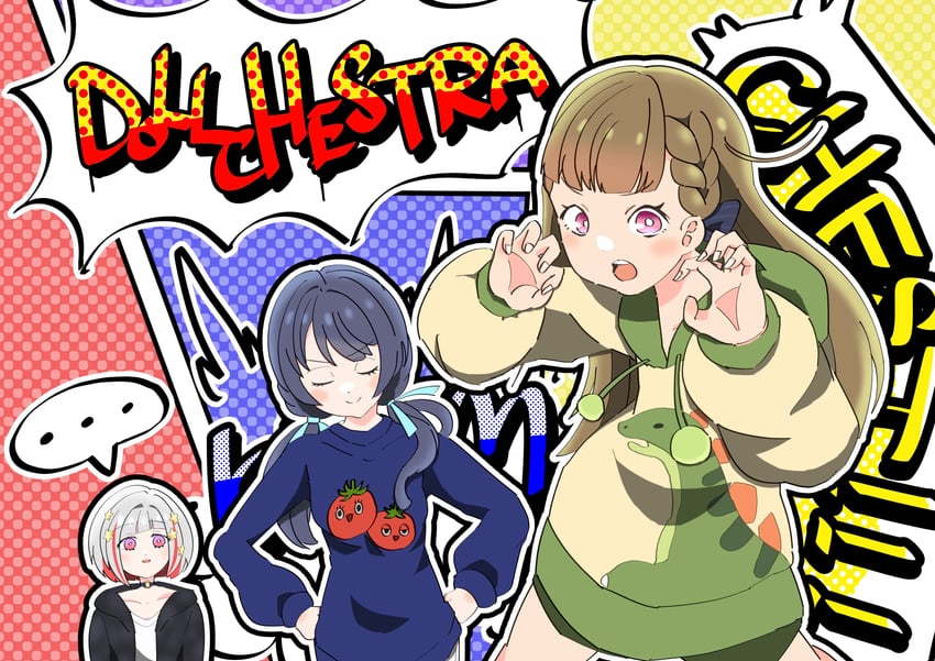 murano sayaka, yugiri tsuzuri, kachimachi kosuzu, and tomati (love live! and 1 more) drawn by shokorieru