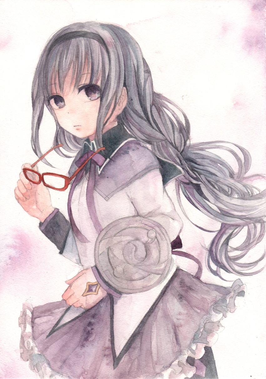 akemi homura (mahou shoujo madoka magica) drawn by kotsu_(shioripc)
