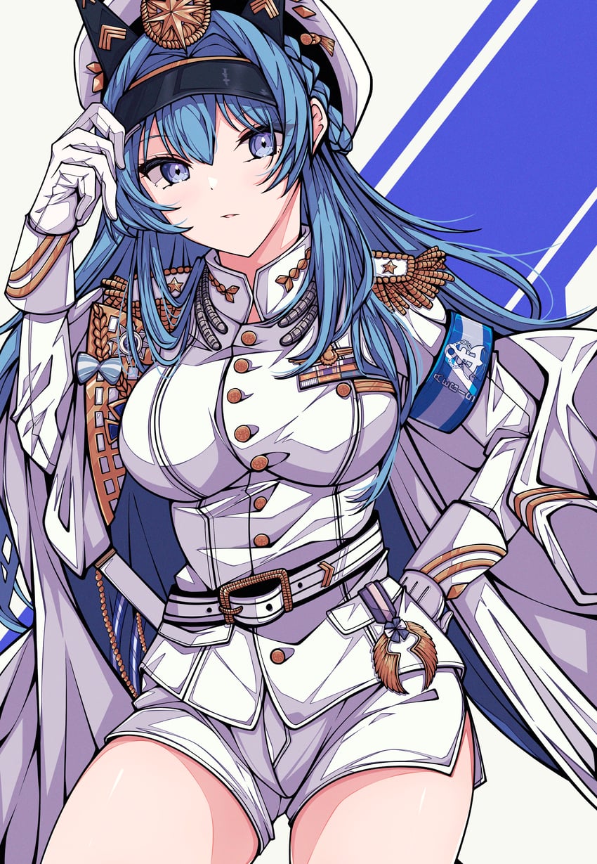 helm (goddess of victory: nikke) drawn by kakuzatou_(cubesugar03196)