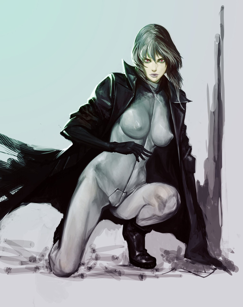 kusanagi motoko (ghost in the shell) drawn by ikeda_masateru