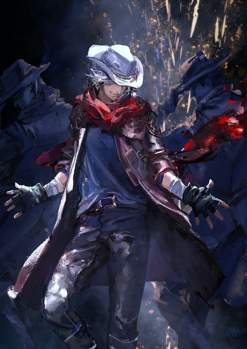 dante (devil may cry and 1 more) drawn by tin_nijigen