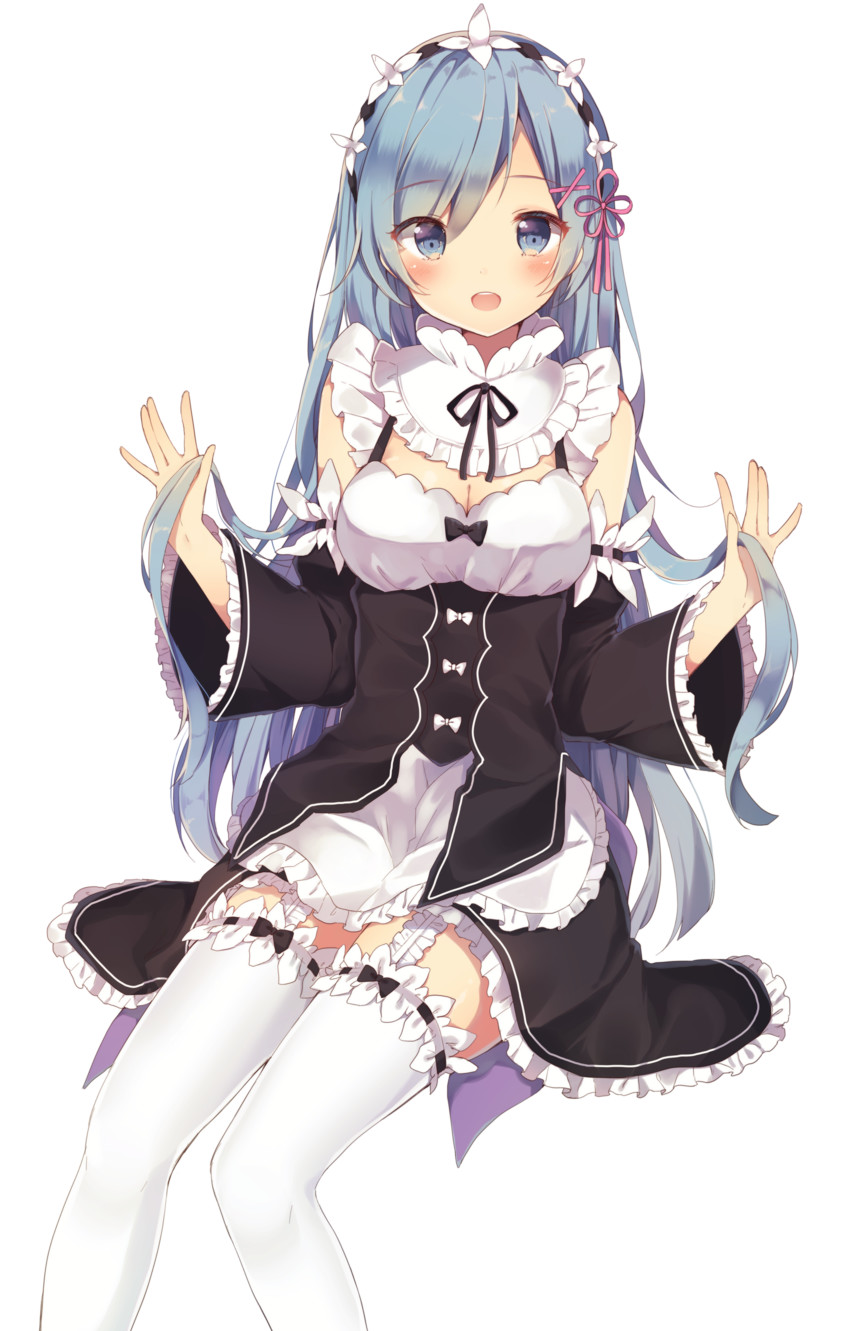 rem (re:zero kara hajimeru isekai seikatsu) drawn by shiino_sera