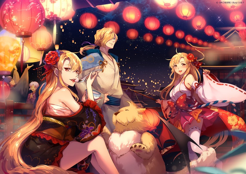 sherry, riana, rana, and leon (langrisser and 1 more) drawn by 1991_(blz)
