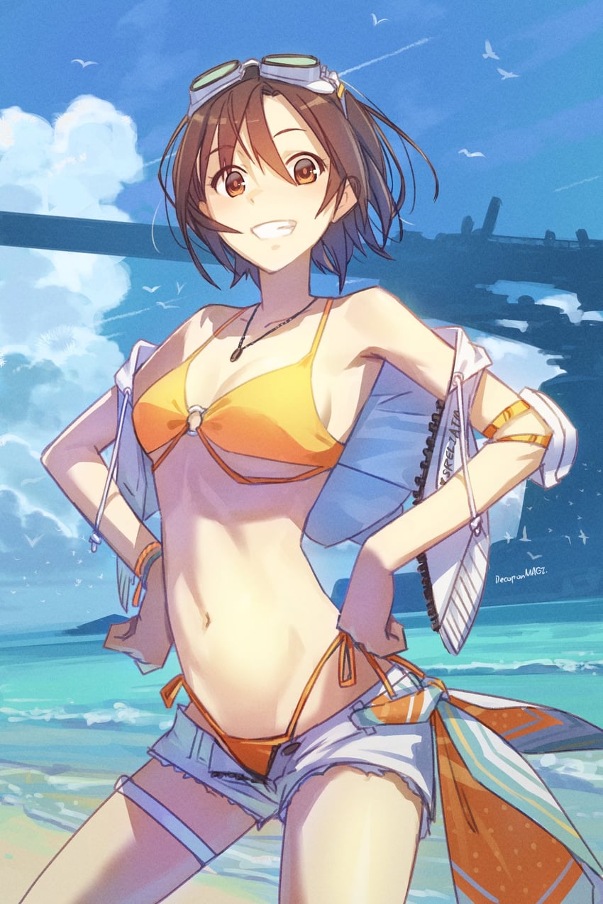 yuffie kisaragi (final fantasy and 2 more) drawn by decoponmagi