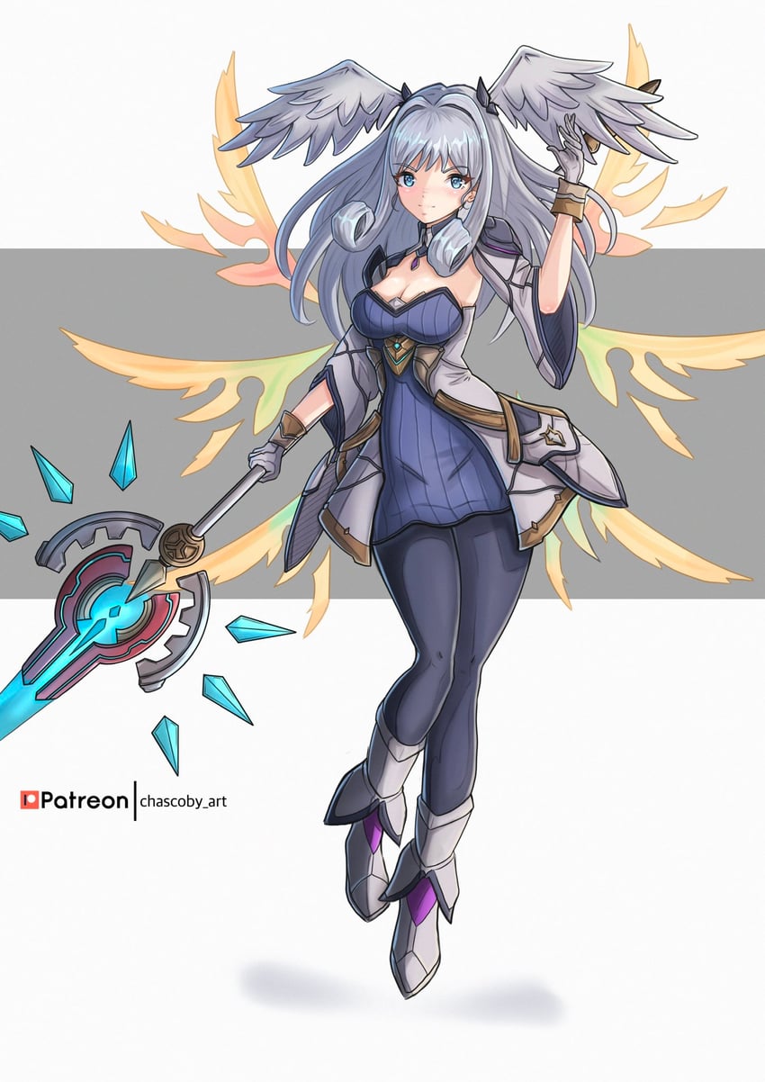 melia antiqua (xenoblade chronicles and 1 more) drawn by chascoby
