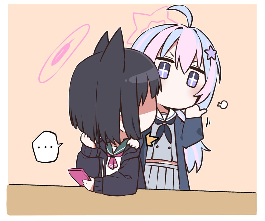 kazusa and reisa (blue archive) drawn by b.t._(boob_tong)
