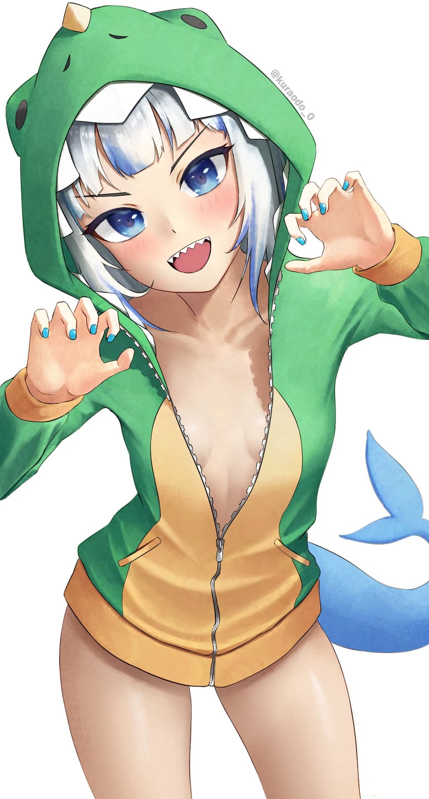gawr gura (hololive and 1 more) drawn by kuraodo_0