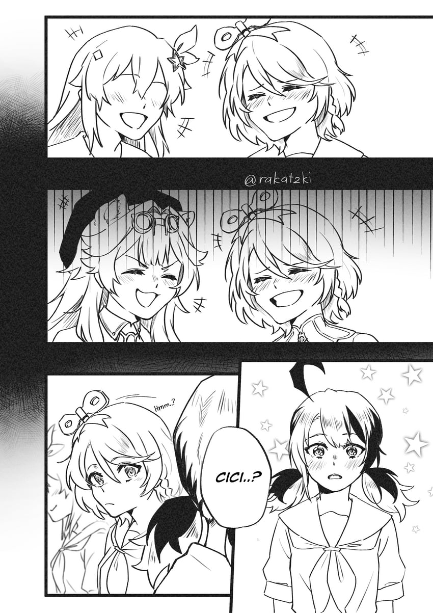 raora panthera, tokino sora, gigi murin, and cecilia immergreen (hololive and 1 more) drawn by rakatzki