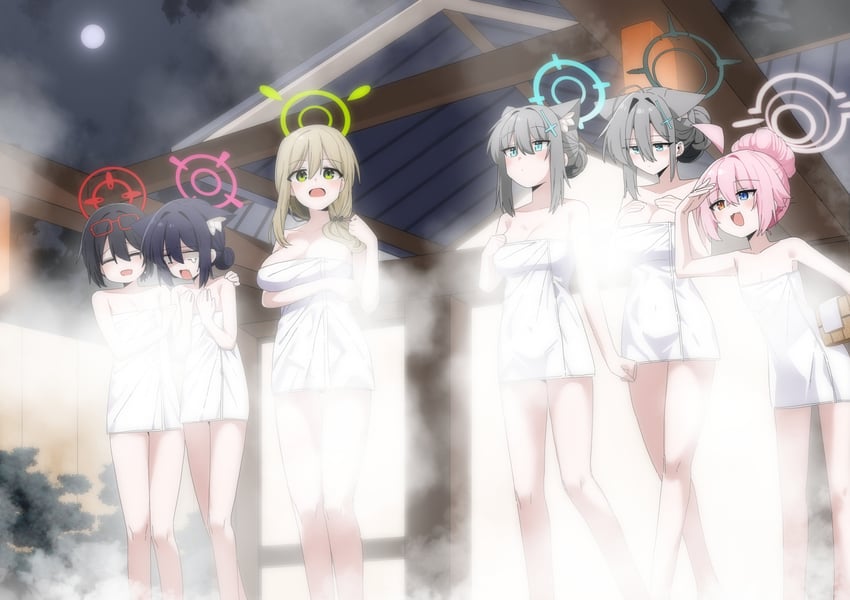 shiroko, hoshino, nonomi, shiroko terror, serika, and 1 more (blue archive) drawn by b.t._(boob_tong)