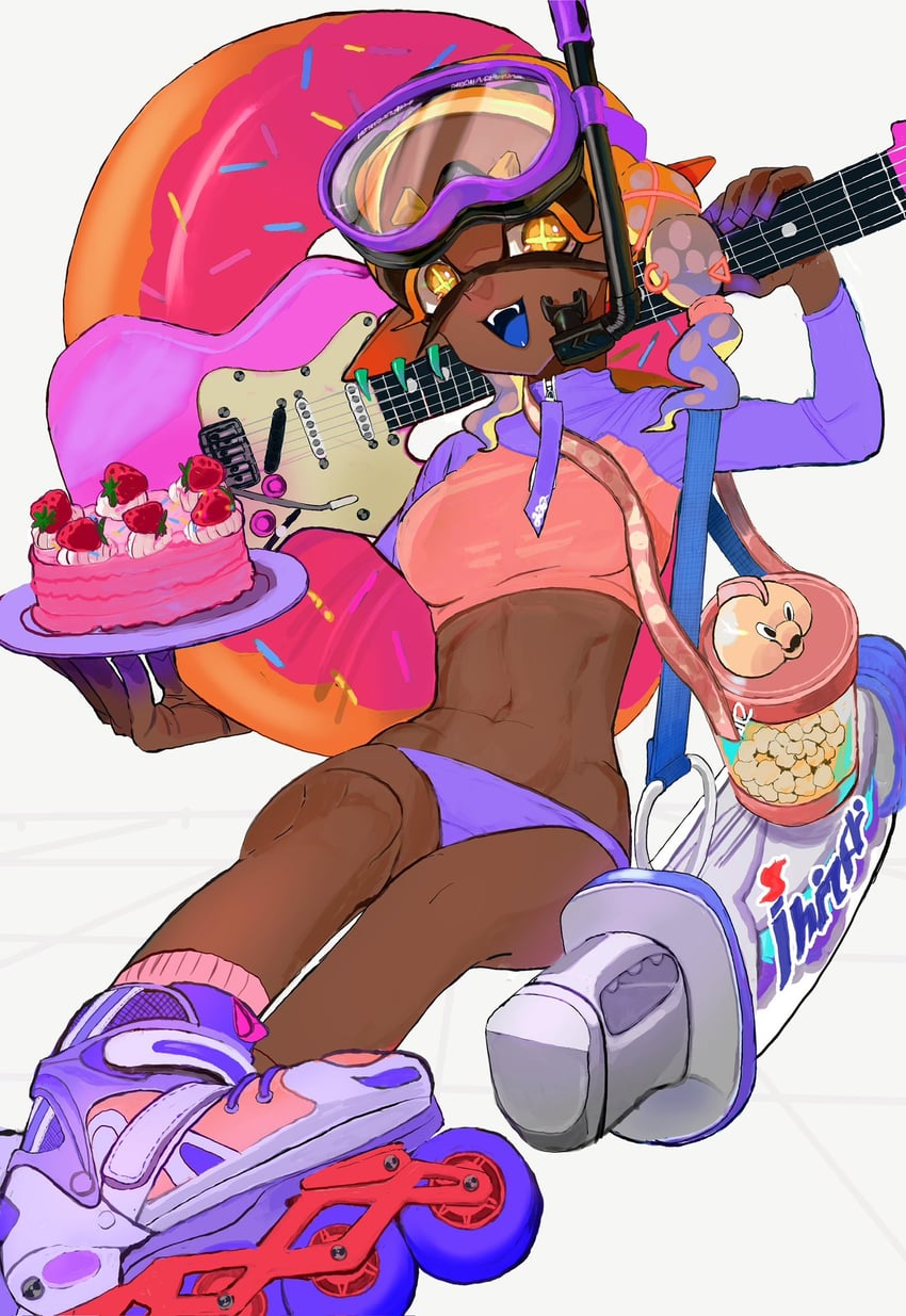frye (splatoon and 1 more) drawn by itou_(golem_inc)