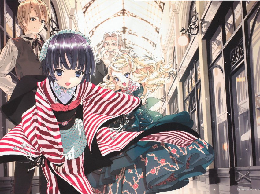 yune, alice blanche, claude claudel, and oscar claudel (ikoku meiro no croisee) drawn by takeda_hinata