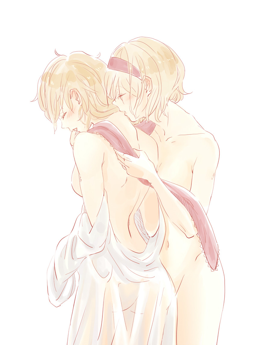 kirisame marisa and alice margatroid (touhou) drawn by menbou_(nonnontako)