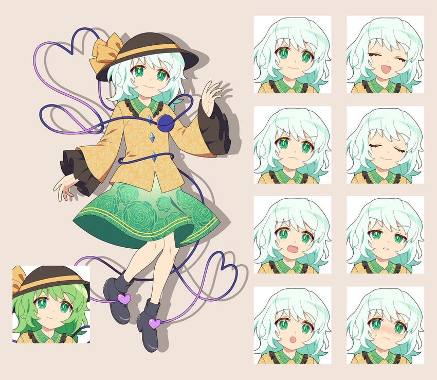 komeiji koishi (touhou) drawn by 4rion