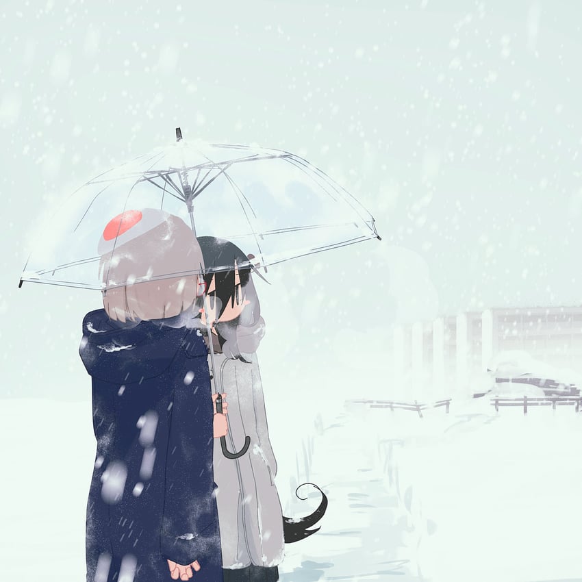 tsukishima shijima and yamashita majime (shimeji simulation) drawn by enocoroco