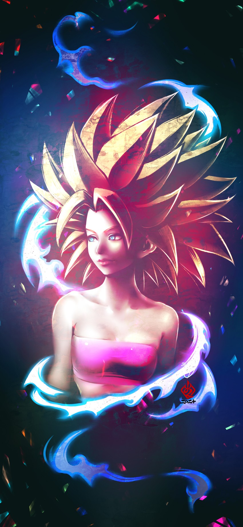 caulifla (dragon ball and 1 more) drawn by kanchiyo