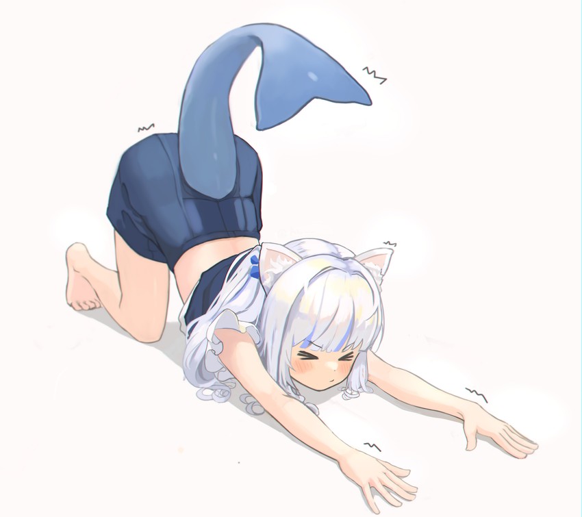 gawr gura (hololive and 1 more) drawn by auuufox
