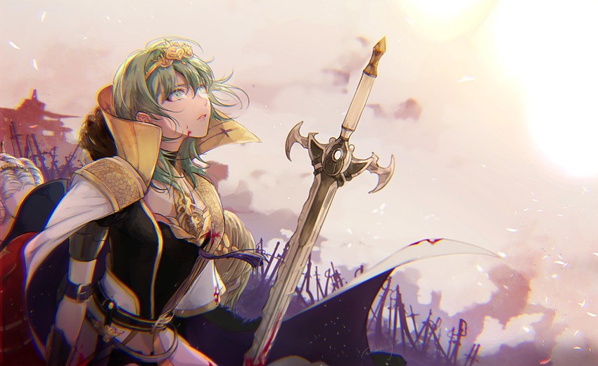 edelgard von hresvelg, dimitri alexandre blaiddyd, claude von riegan, and female byleth (fire emblem and 1 more) drawn by shinsuke_(moccori)